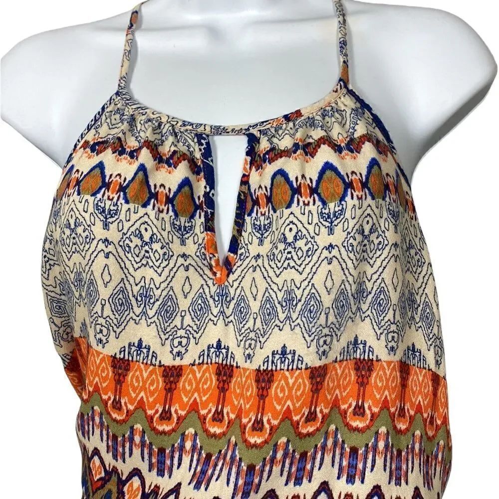 Braeve Halter Keyhole Patterned Dress Size L - Picture 2 of 7